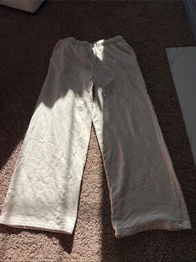 Z Supply Wide Leg Drawstring Pants in Light Beige